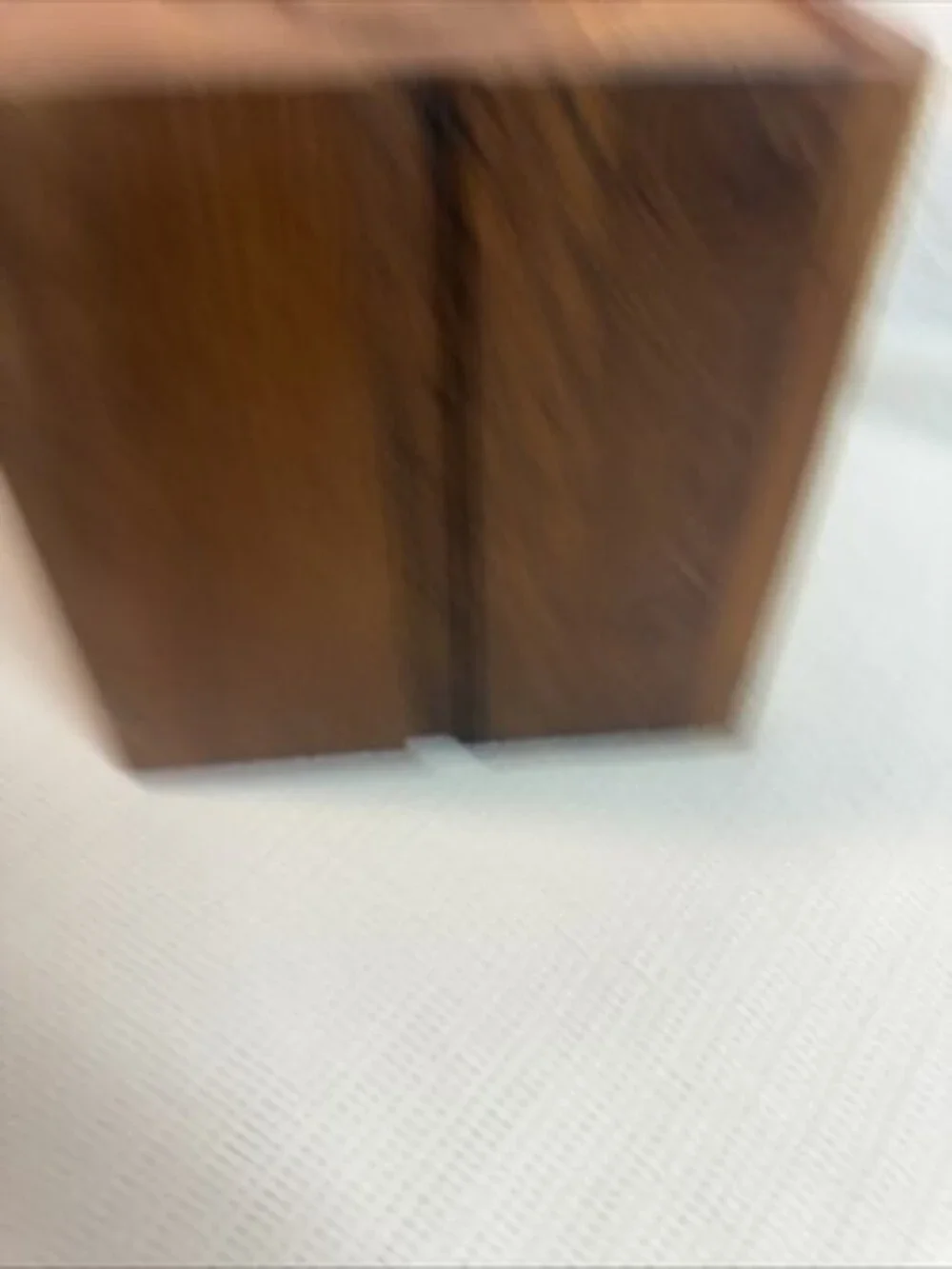 Vintage Selandia Designs Teakwood Cube/Box Bullseye Lid Ice Bucket MCM 8x8x8